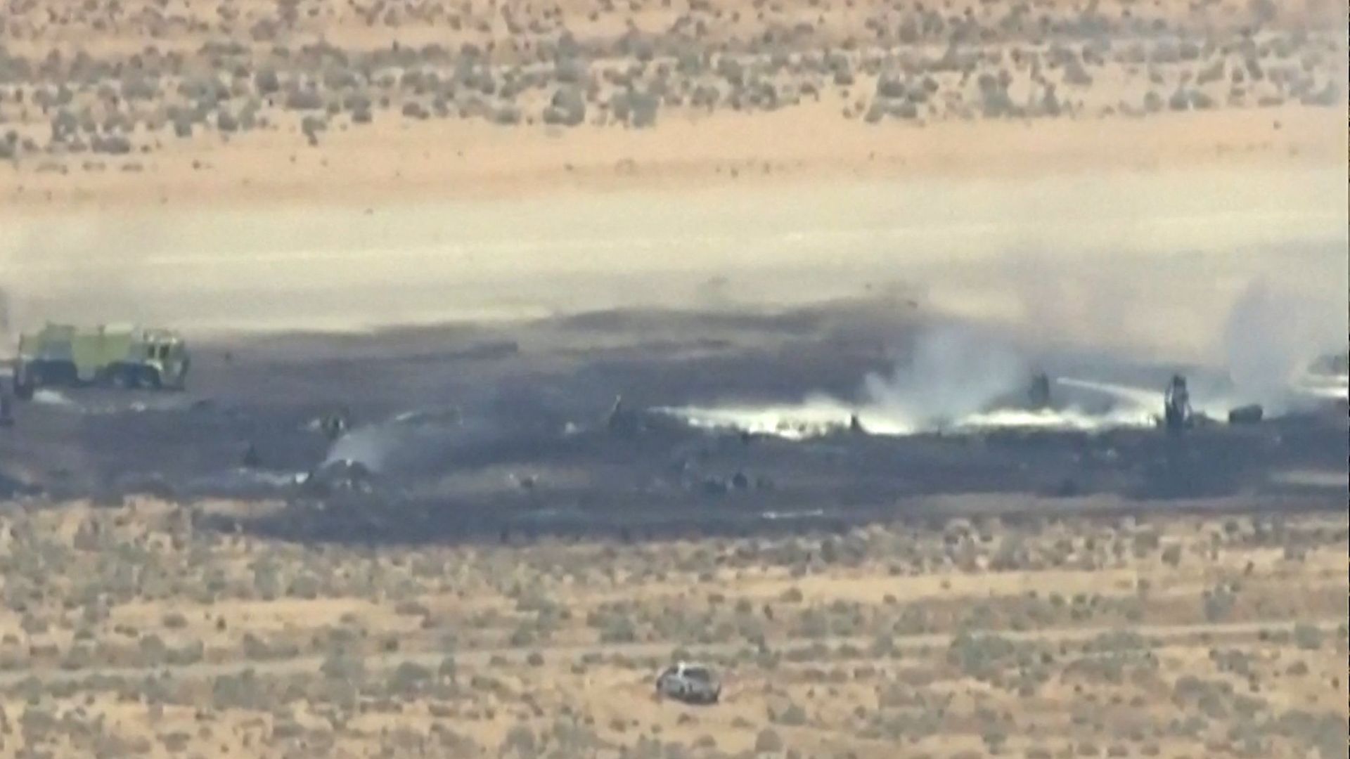 Eight presumed dead after US bomber crashes shortly after take-off